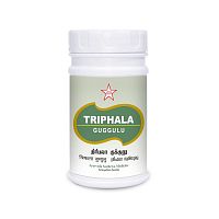 Triphala Guggulu 500mg 100Nos (SKM Siddha) СКМ Сиддха Трипхала Гуггул