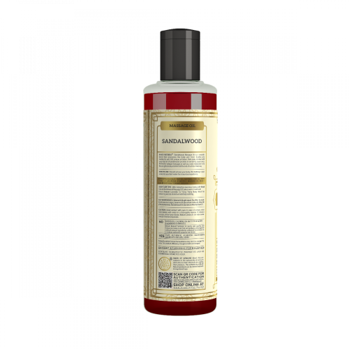 Khadi Massage Oil Sandalwood (210ml) Кхади Сандалвуд массажное масло фото 2