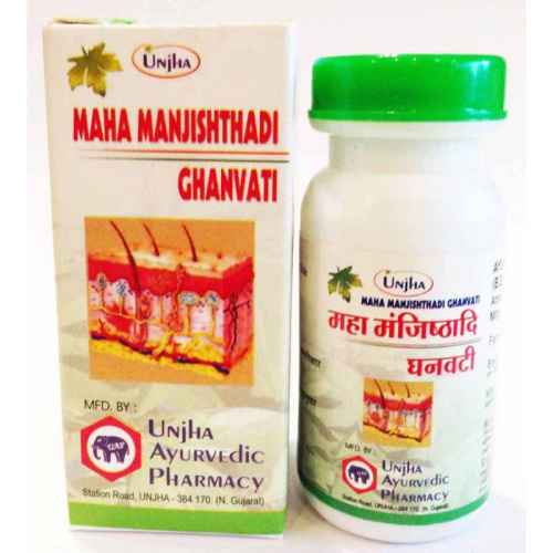 Maha Manjishthadi Ghanvati 100 tab(Unjha) Унжха Маха Манджиштхади гхан вати