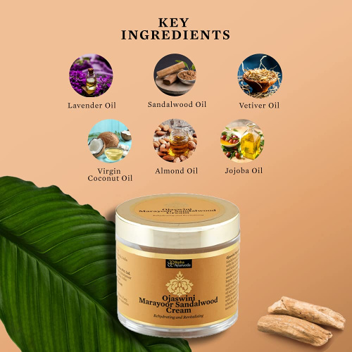 Bipha Ojaswini Marayoor Sandalwood Cream Бипха Оджасвини Мараюр Сандалвуд крем 75 г фото 3